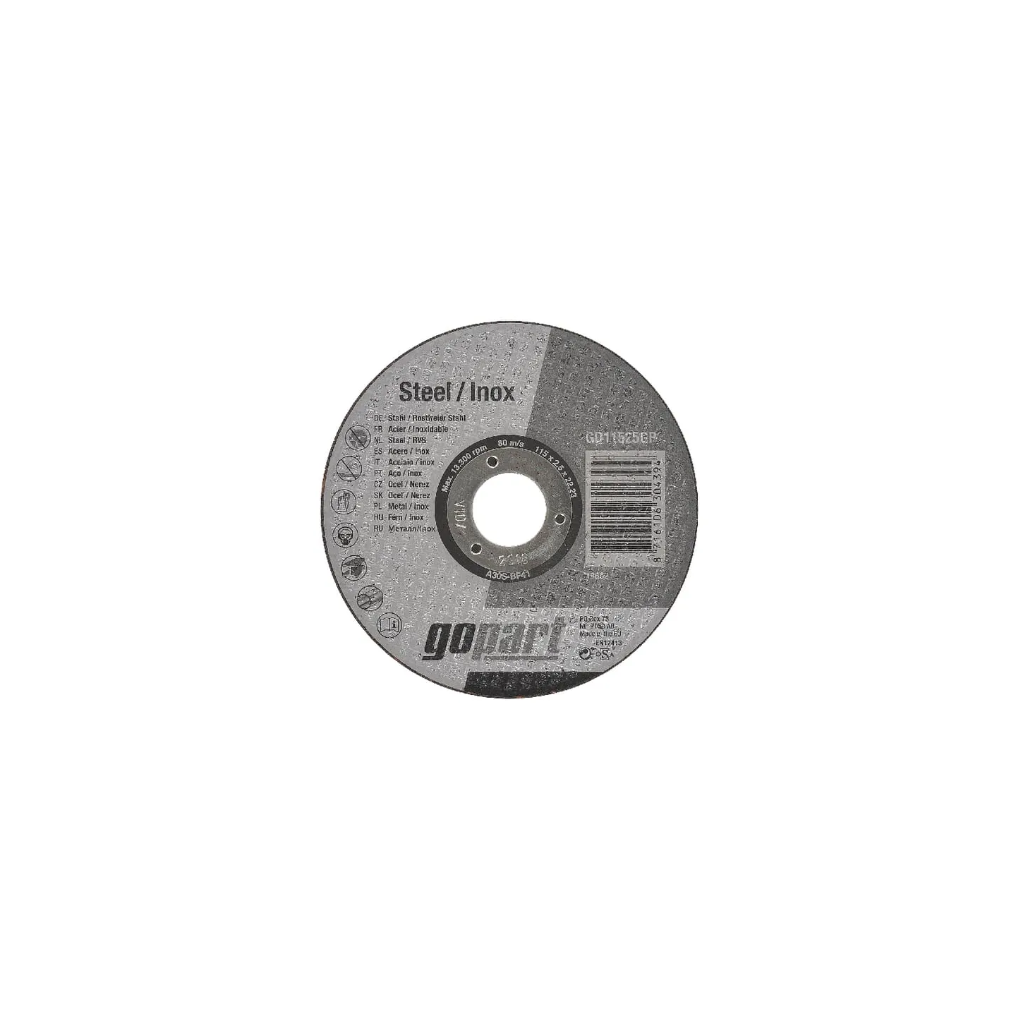 Plakans griešanas disks 115x2,5mm GD11525GP gopart VLA1408