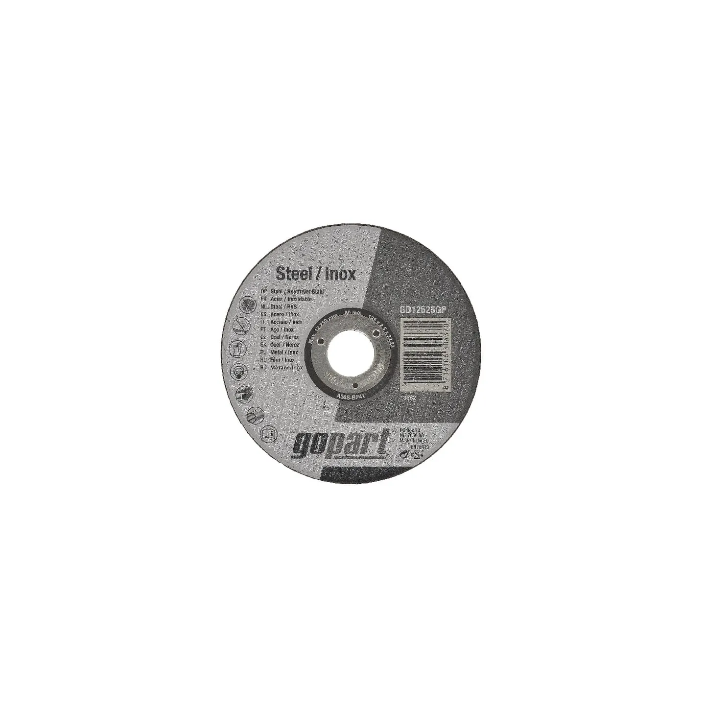 Plakans griešanas disks 125x2,5mm GD12525GP gopart VLA1654