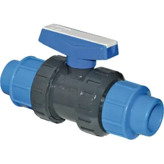 PVC lodveida vārsts 2xPE 32mm KS32325GP gopart
