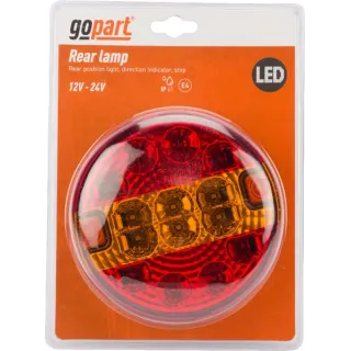 Aizmugurējais lukturis LED, apaļš, 12-24V, 140mm, LA45050 gopart
