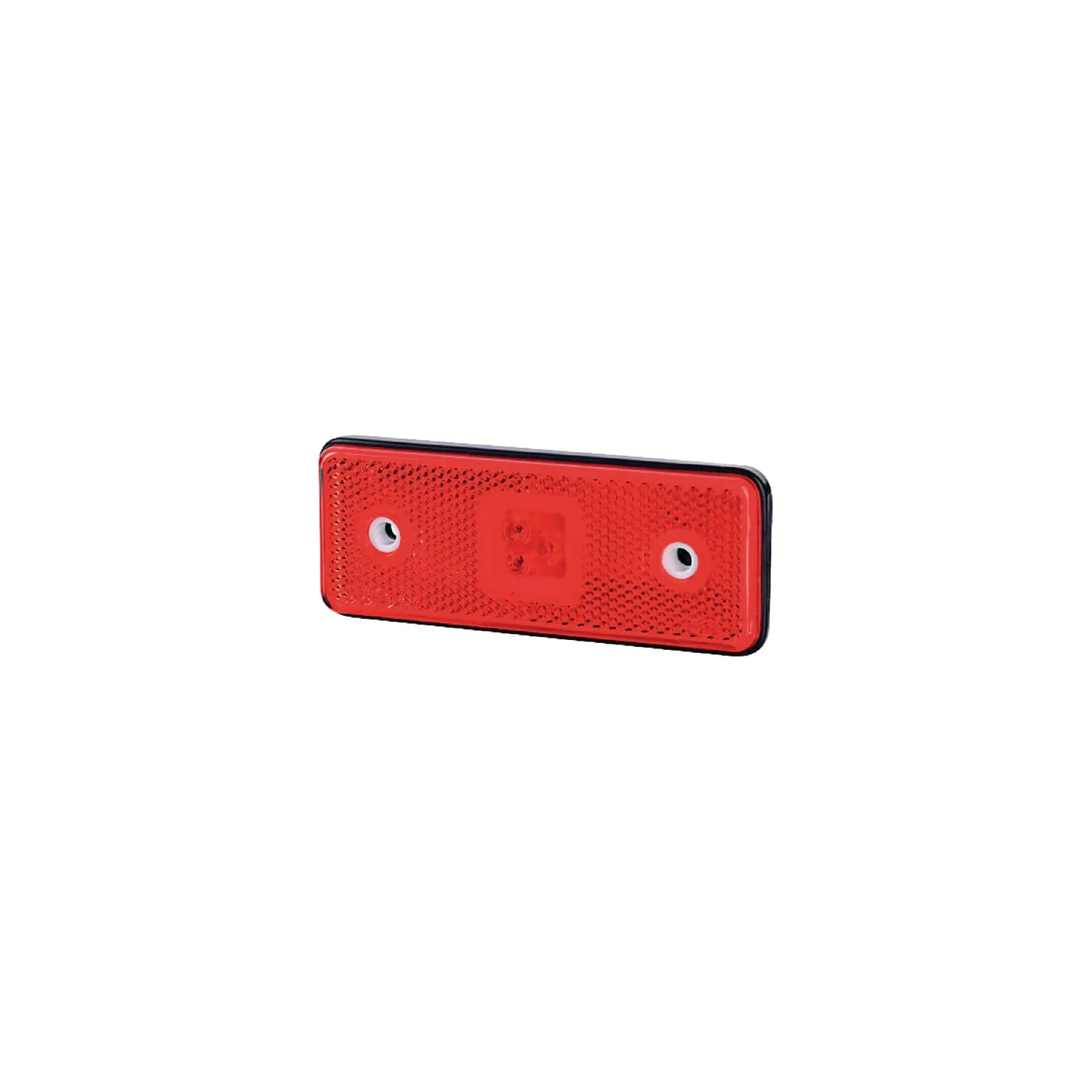 Gaismas gaismas diode, 0.4/0.7W, taisnstūrveida, 12/24V, sarkana, 112x45x11mm, 3 LED, LA35055 gopart