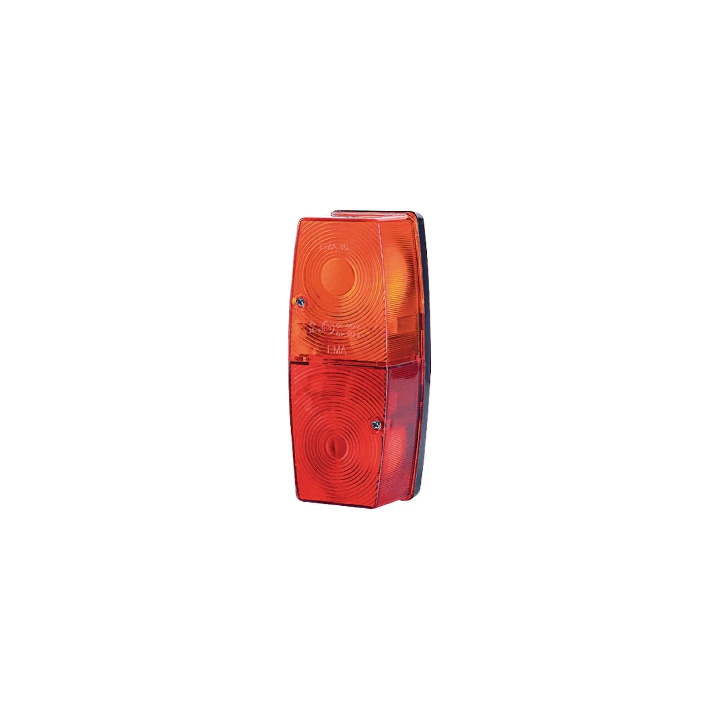 Aizmugurējais lukturis 5/21W, taisnstūrveida, 12/24V, sarkans/oranžs, 162x56mm, LA45013 gopart