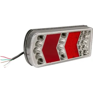Aizmugurējais lukturis RH LED, taisnstūrveida, 12-24V, 228x106x40mm, LA45018R gopart