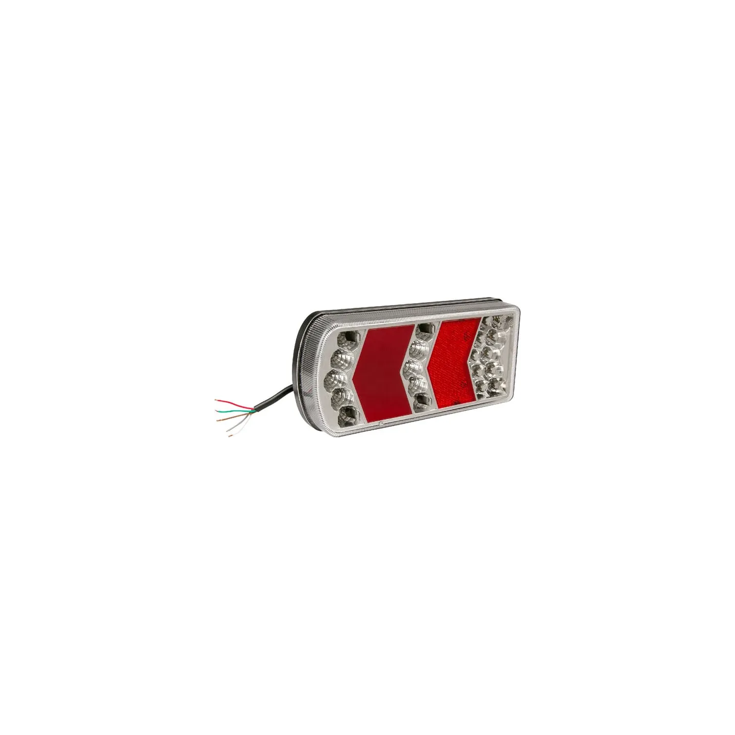 Aizmugurējais lukturis RH LED, taisnstūrveida, 12-24V, 228x106x40mm, LA45018R gopart