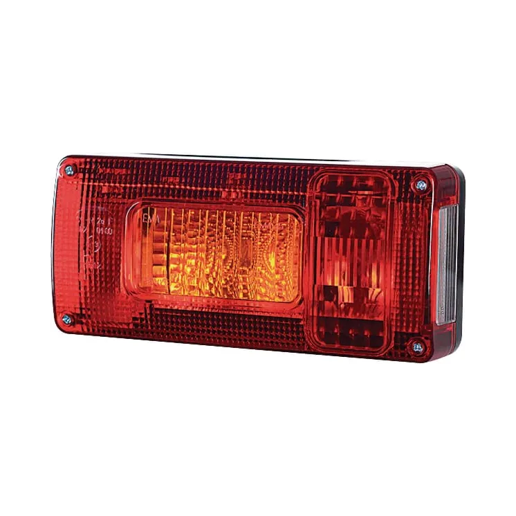 Aizmugurējais lukturis LH 5/21W, taisnstūrveida, 12/24V, balts/oranžs/sarkans, 218x54,5x100mm, LA45015 gopart