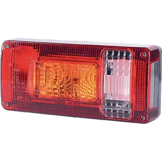 Aizmugurējais lukturis RH 5/21W, taisnstūrveida, 12/24V, balts/oranžs/sarkans, 218x54.5x100mm, LA45014 gopart