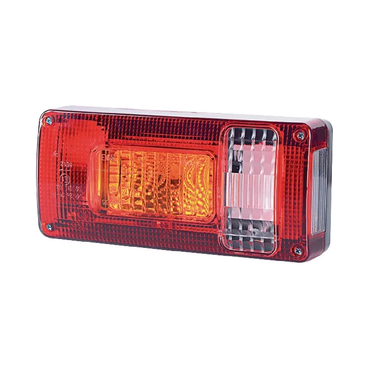 Aizmugurējais lukturis RH 5/21W, taisnstūrveida, 12/24V, balts/oranžs/sarkans, 218x54.5x100mm, LA45014 gopart