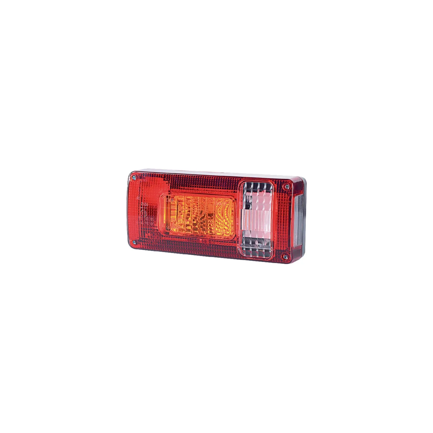 Aizmugurējais lukturis RH 5/21W, taisnstūrveida, 12/24V, balts/oranžs/sarkans, 218x54.5x100mm, LA45014 gopart