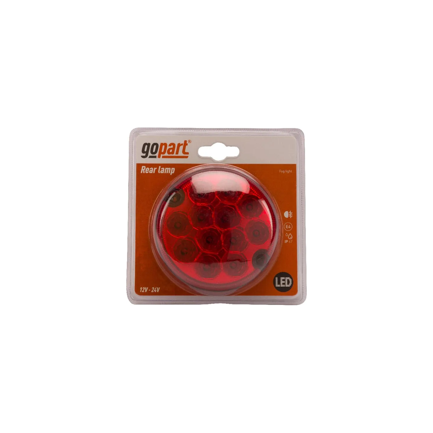Miglas lukturis LED, apaļš, 12/24V, 95mm, LA45021 gopart