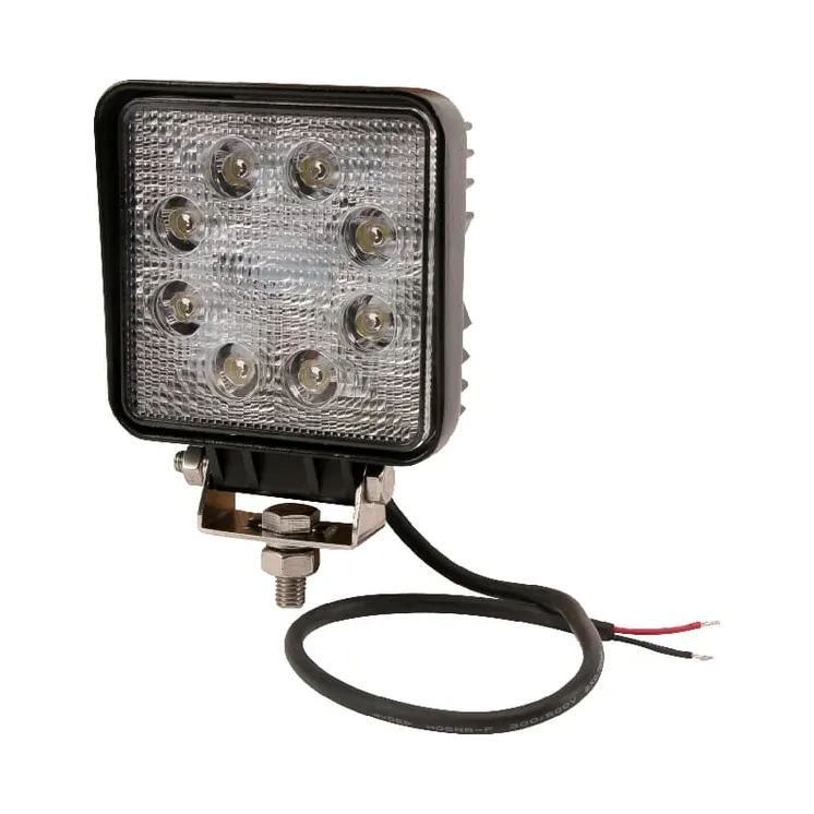 Darba gaismas LED, 24W, 1920lm, kvadrātveida, 10/30V, 128x45x110mm, punktveida stars, 8 LED, LA15024 gopart 1400492430 LA492430G