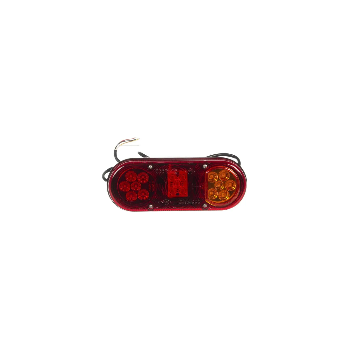 Aizmugurējais lukturis RH LED, taisnstūrveida, 12/24V, sarkans/oranžs, 205x53.6x80mm, LA45006 gopart