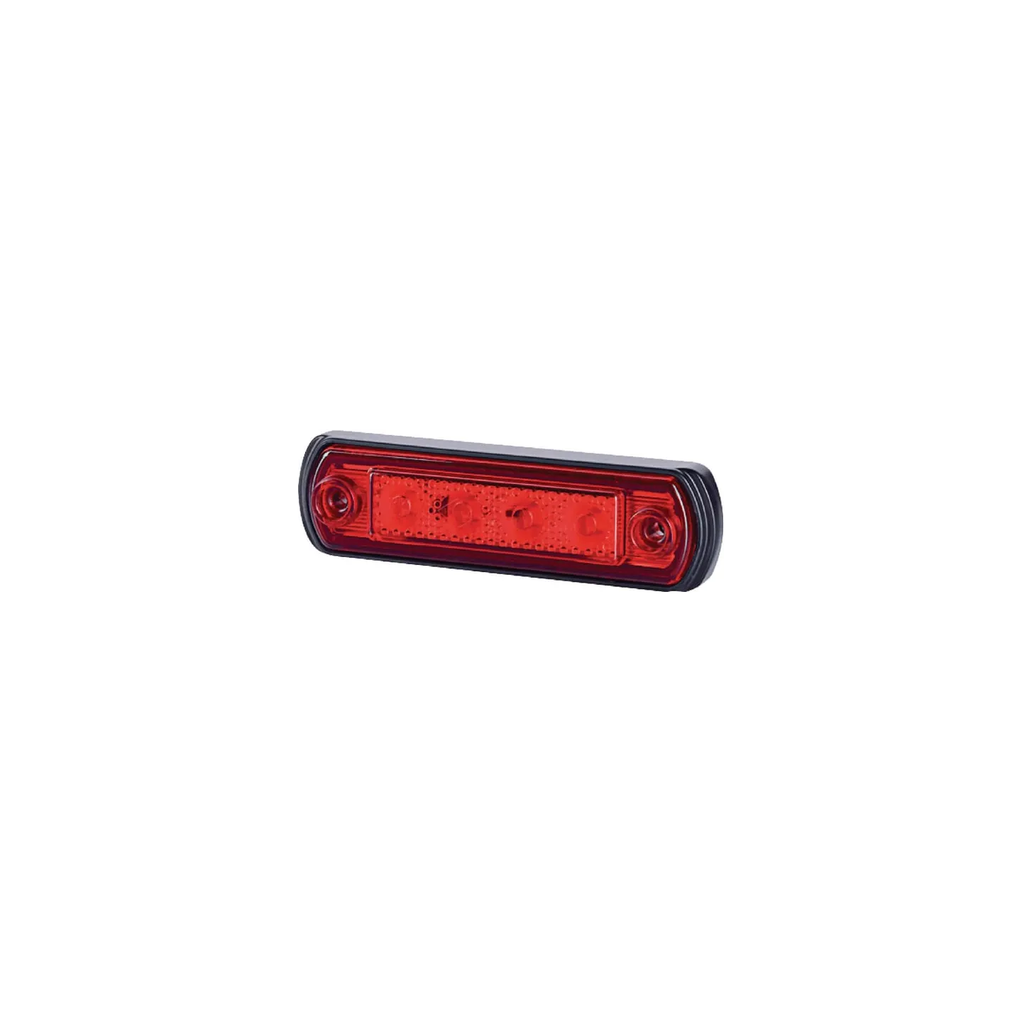 Marker light LED, 0.5/1W, rectangular, 12/24V, red, 82x31x15mm, 4 LED's,   LA35058 gopart