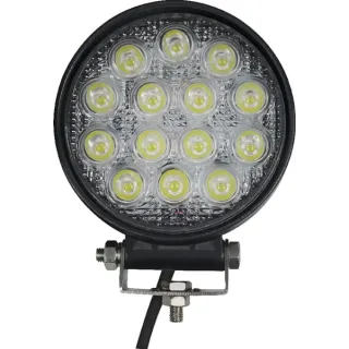 Work light LED, 42W, 3360lm, round, 10/30V,  117mm, Flood, 14 LED's,   LA15028 gopart LA494260GP