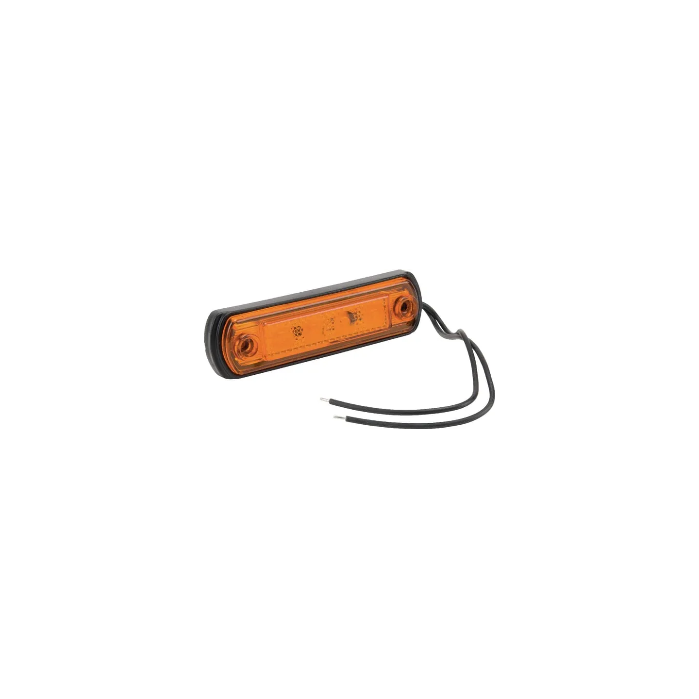 Gaismas gaismas diode, 0.5/1W, taisnstūrveida, 12/24V, oranža, 110x31x15mm, 4 LED, LA35057 gopart