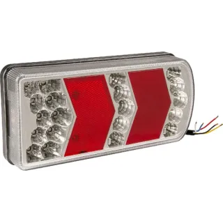 Aizmugurējais lukturis LH LED, taisnstūrveida, 12-24V, 228x106x40mm, LA45018L gopart