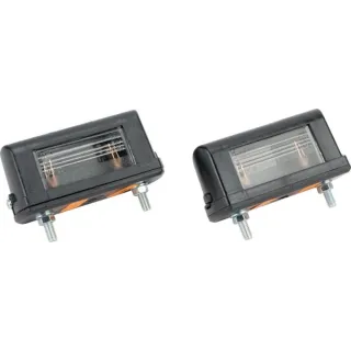 Numura zīmes apgaismojums 5W, taisnstūrveida, 12/24V, balts, 85x30x38.8mm, LA46002 gopart