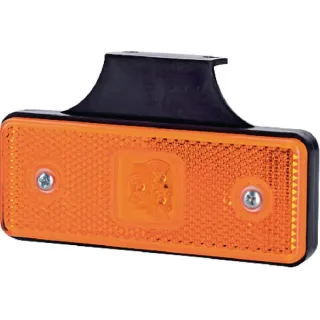 Gaismas gaismas diode, 0.4/0.7W, taisnstūrveida, 12/24V, oranža, 112x45x17mm, 3 LED, LA35052 gopart