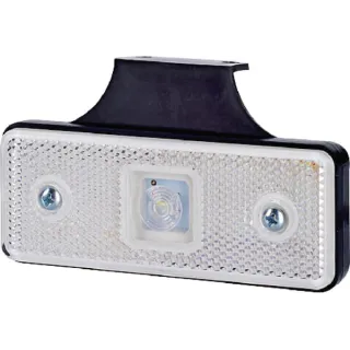 Gaismas gaismas diode, 0,4/0,7 W, taisnstūrveida, 12/24 V, balts, 112x45x17mm, 1 LED, LA35050 gopart