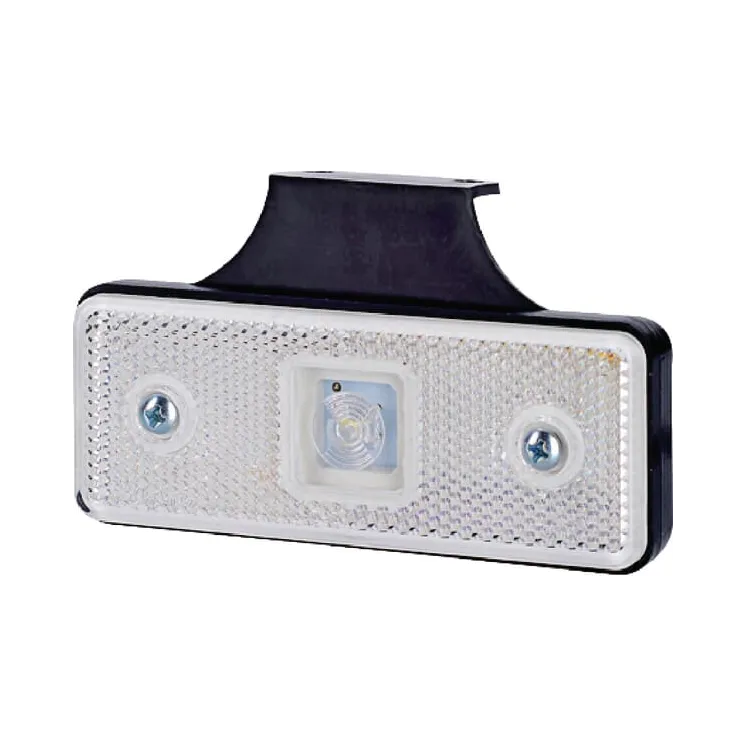 Gaismas gaismas diode, 0,4/0,7 W, taisnstūrveida, 12/24 V, balts, 112x45x17mm, 1 LED, LA35050 gopart