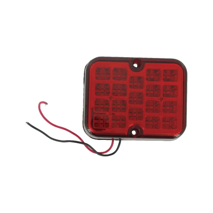 Miglas lukturis LED, kvadrātveida, 12-24V, sarkans, 101x80.7x30mm, LA91263GP gopart LA99390GP