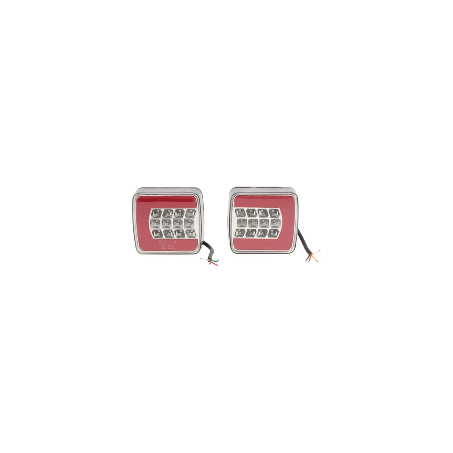 Aizmugurējais lukturis LED, taisnstūrveida, 12/24V, 98.8x106.5x35mm, LA99195 gopart