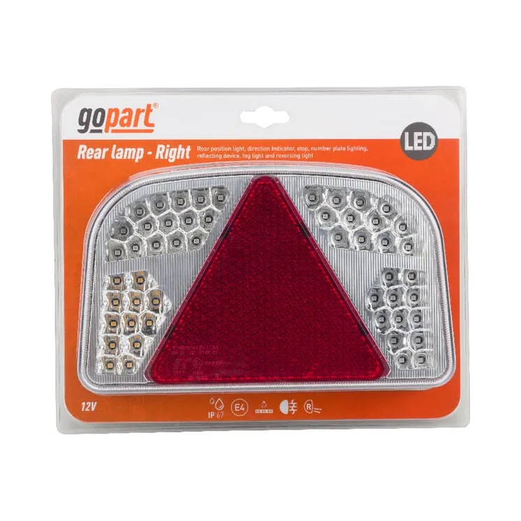 Multifunction light RH LED, rectangular, 12V, 244x149x48mm, Bayonet 7-pin,   LA91260R gopart