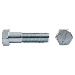 Semi-threaded bolt with a fine 1.25 thread grade 10.9 galvanized, 12 x 1.25 x 120  024112A120 AGRALV