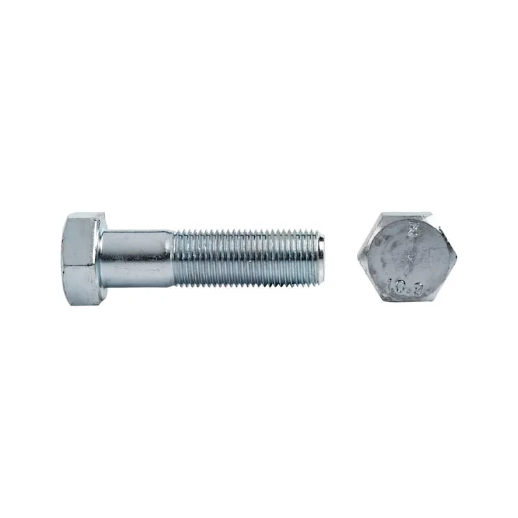 Semi-threaded bolt with a fine 1.25 thread grade 10.9 galvanized, 12 x 1.25 x 120  024112A120 AGRALV