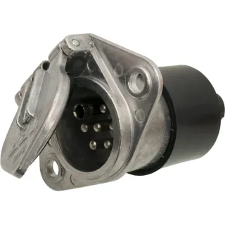 Gniazdo 7-biegunowe Euro, metalowe  1420280000 AGRALV