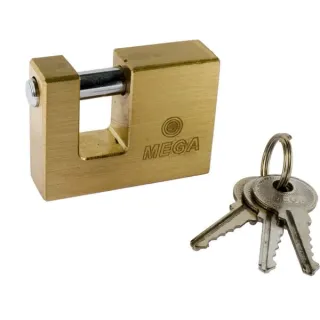 Brass padlock anti-theft Mega, 65mm  1540003654 AGRALV