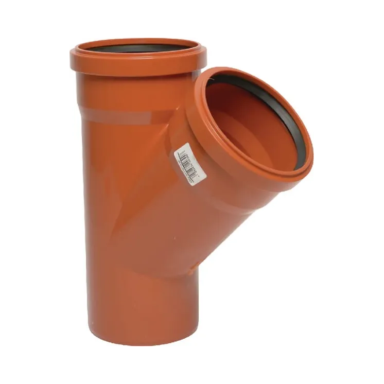 Y-veida PVC 160/125 mm x 45 ° 16152160125045 AGRALV
