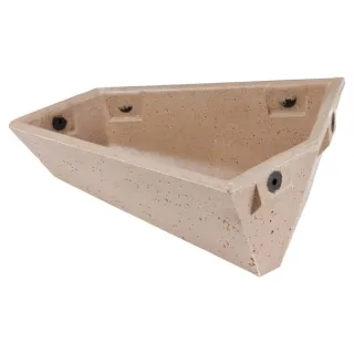 Slant polymer concrete trough for birth cage, left  16201601 AGRALV