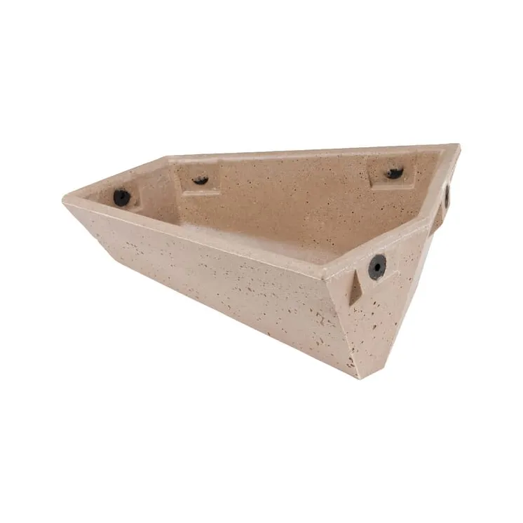 Slant polymer concrete trough for birth cage, left  16201601 AGRALV