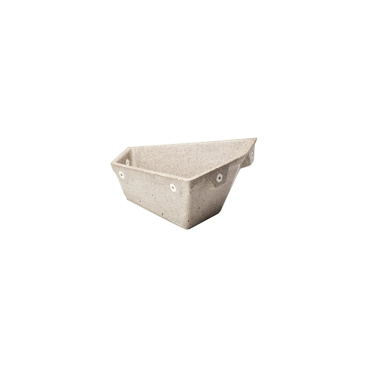 Slant polymer concrete trough for birth cage, right  16201602 AGRALV