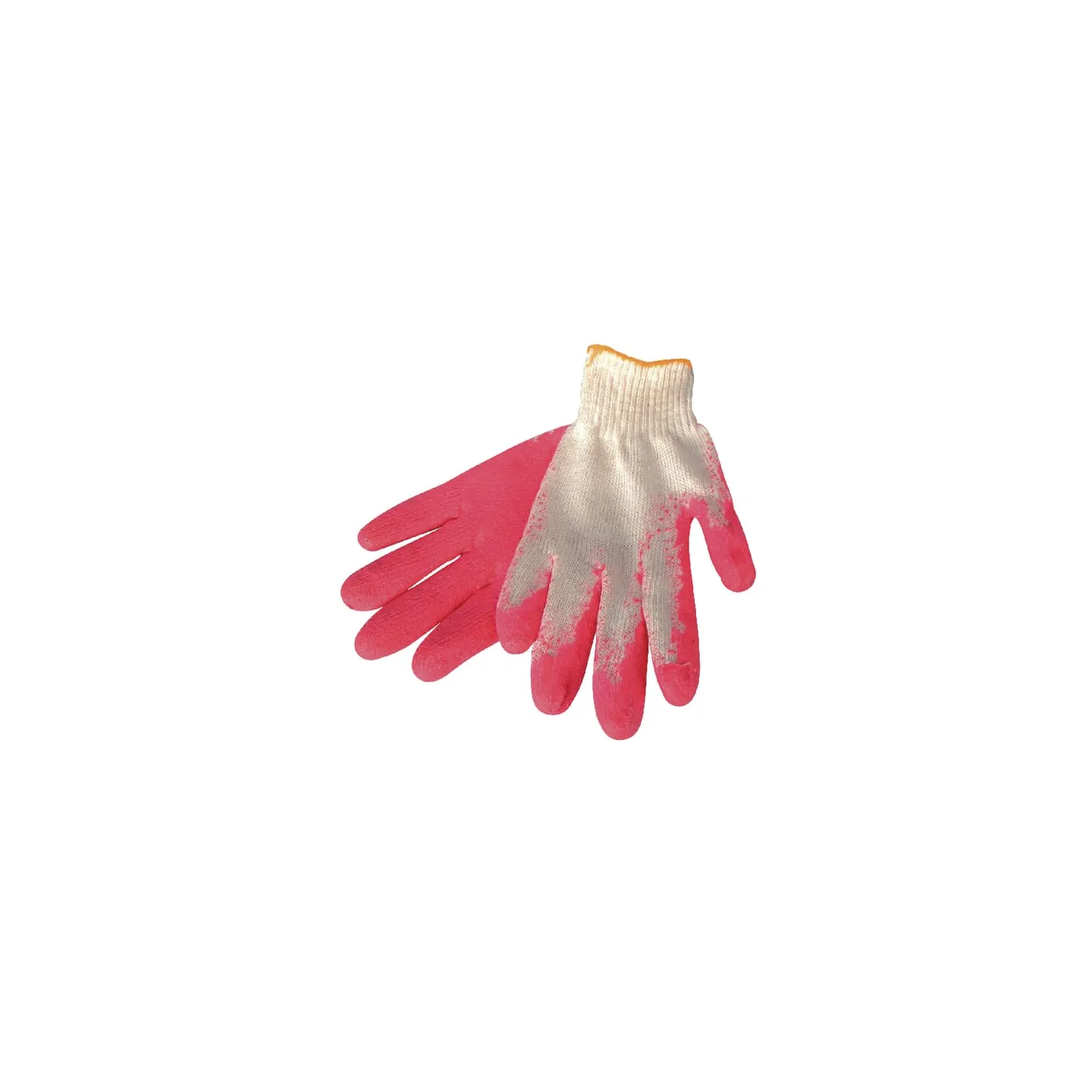 Gloves pink-white cotton size 9-9.5-10/L/XL  1950110510 AGRALV