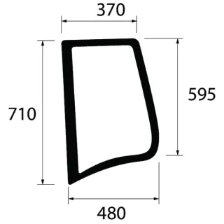 Side window  222812010650N AGRALV