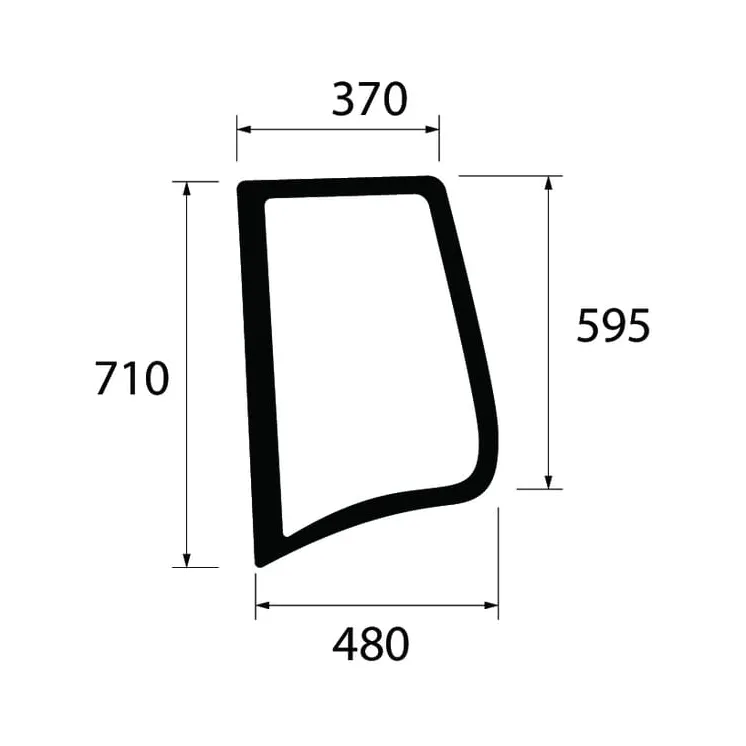 Side window  222812010650N AGRALV
