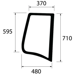 Side window  222812010660N AGRALV