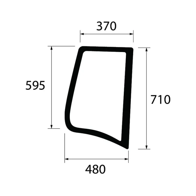 Side window  222812010660N AGRALV