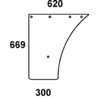Door Glass  297810030041N AGRALV