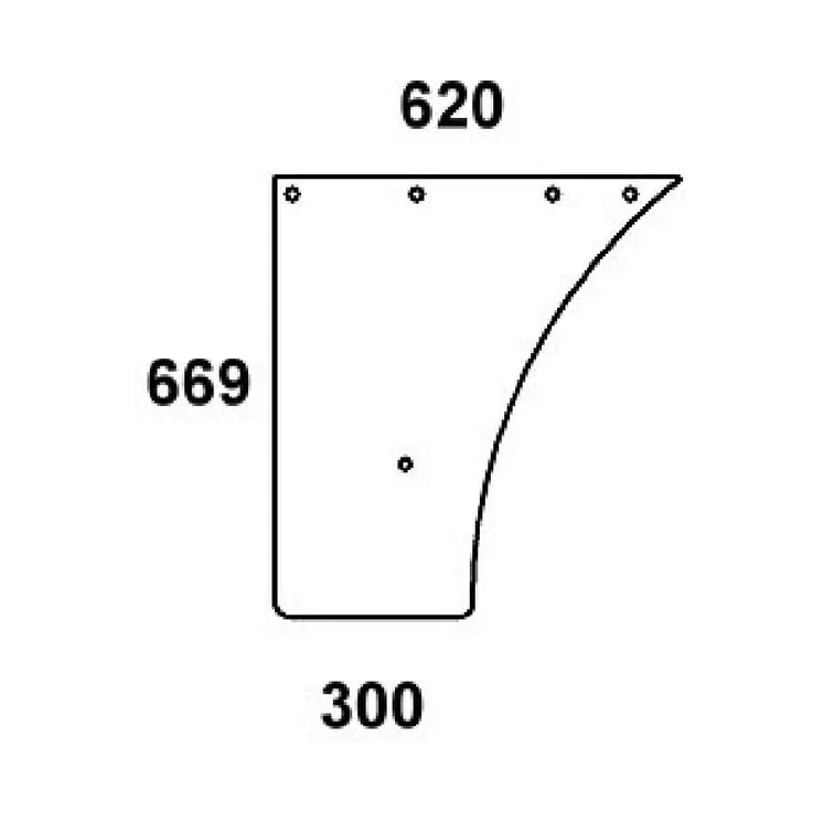 Door Glass  297810030041N AGRALV