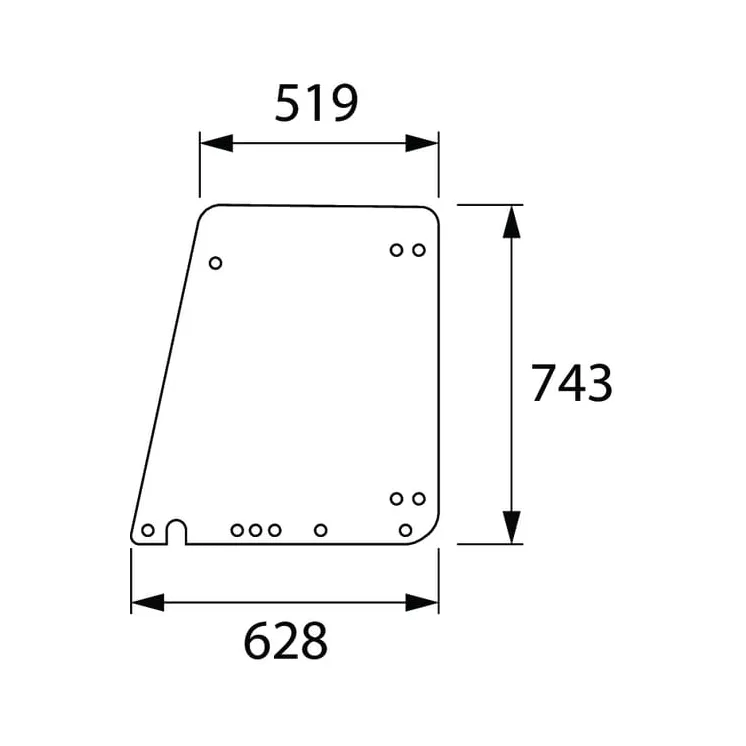 Durvju stikls 297810030032N AGRALV