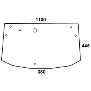 Rear window  294812051010N AGRALV