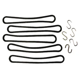 Rubber loop 240mm 5x with S hook  4546300 AGRALV
