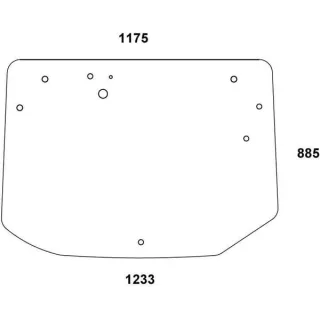 Rear window  737812050080N AGRALV 737812050080