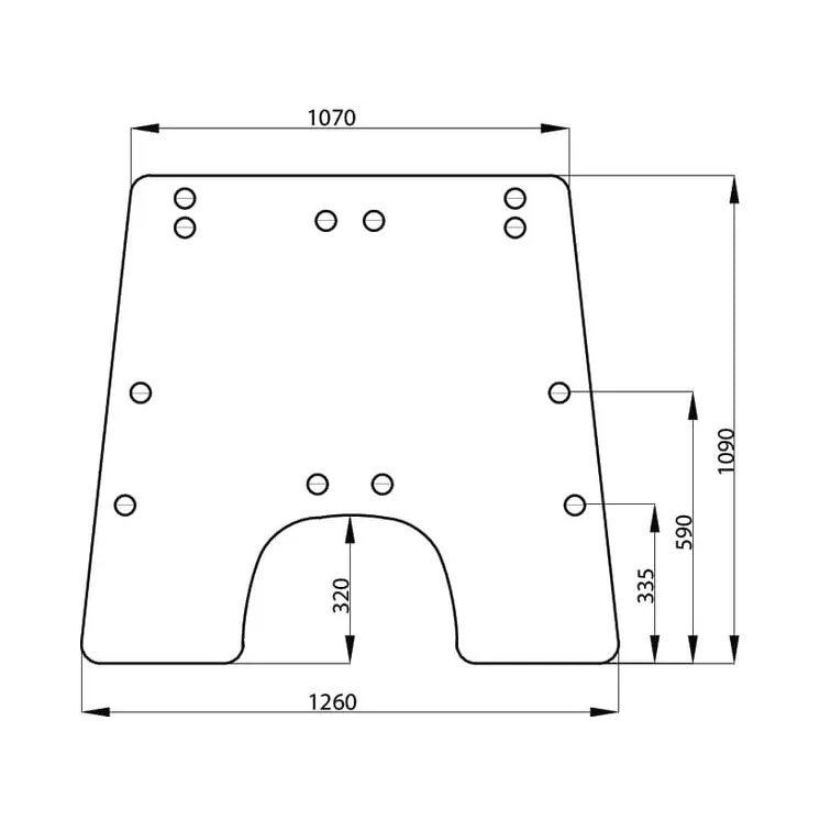 Windscreen, top tilting  AL71287N AGRALV AL71287 D8053 D8056