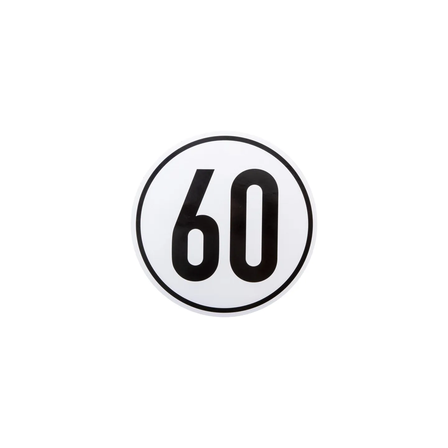 Sticker vehicle speed limit: 60km/h 200mm  BF60 AGRALV
