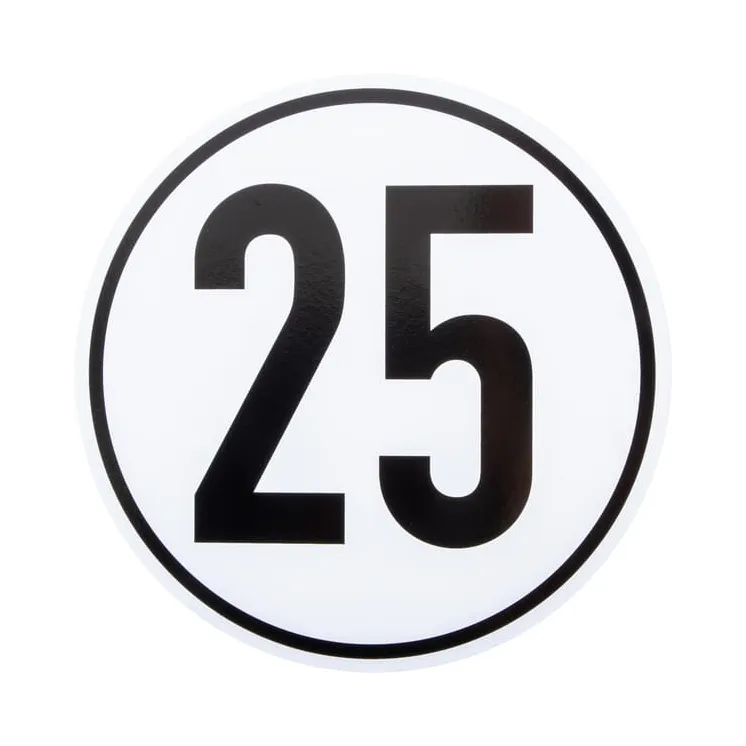 Zīme 25 km Vācu tipa BL25 AGRALV VLD5540