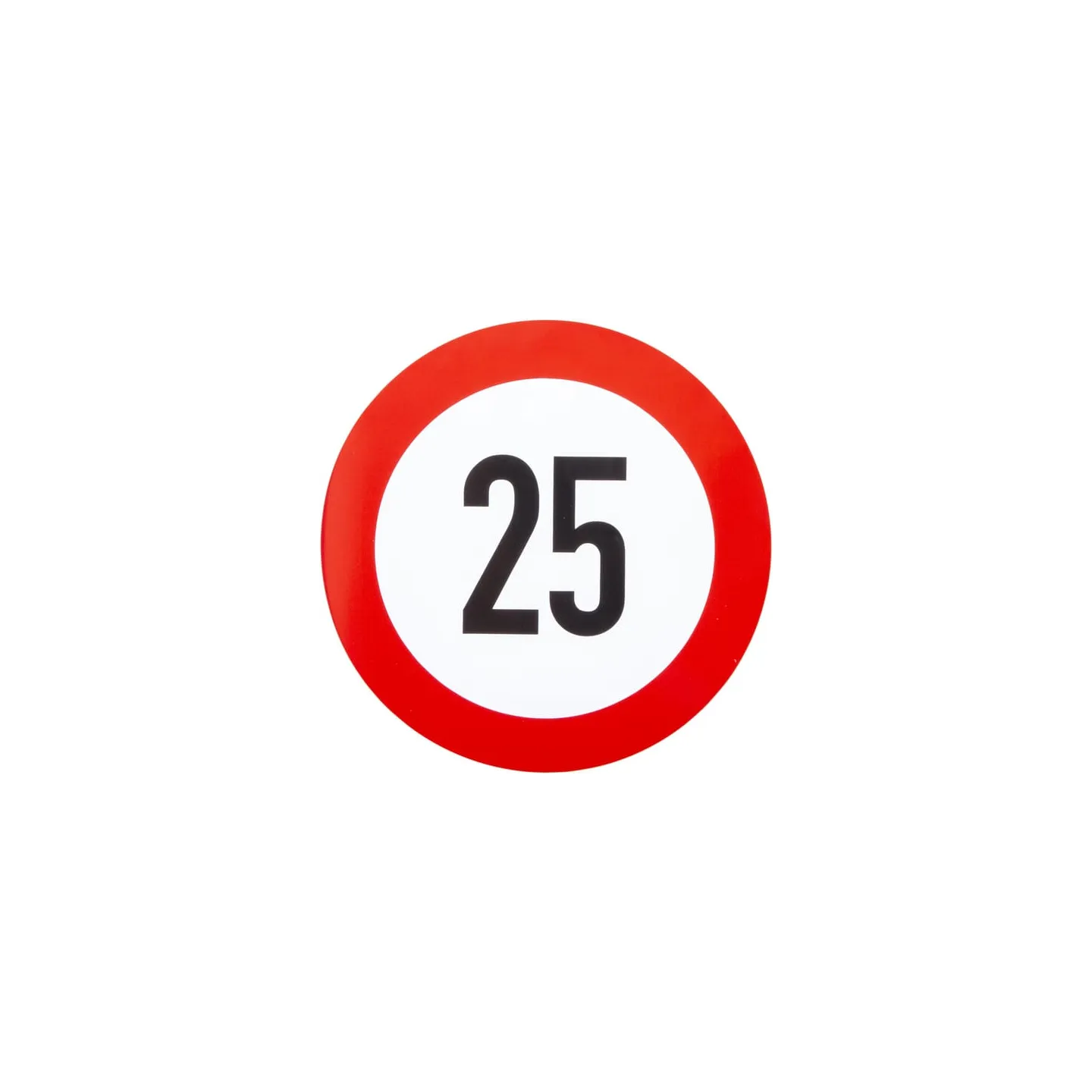 Uzlīmes aizlieguma zīmes ātruma ierobežojums: 25km/h BF25S AGRALV