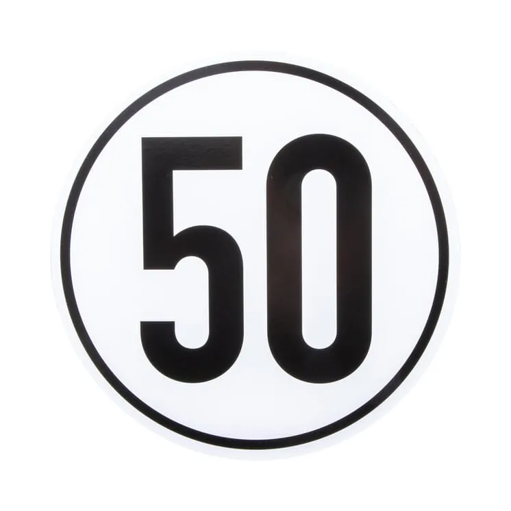 Vehicle speed sign metal  BL50 AGRALV